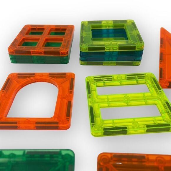 Cra-Z-Art Magrific 3D Magnetic Tiles & Magtastix Mixed Shapes Lot of 80 Pieces - Picture 8 of 12